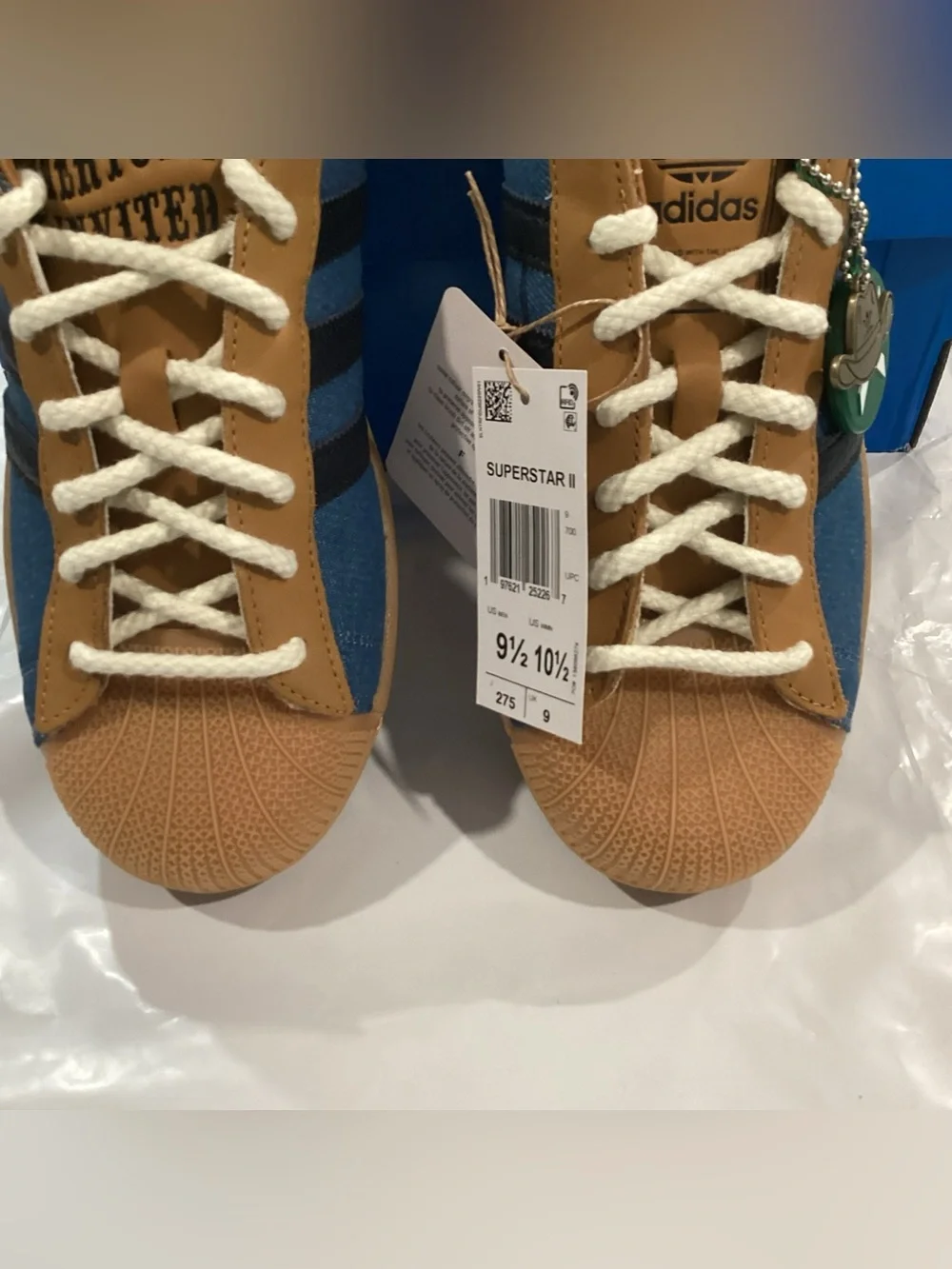 Adidas Superstar II Everyone’s Invited Denim Sneakers Men’s 9.5 NWT